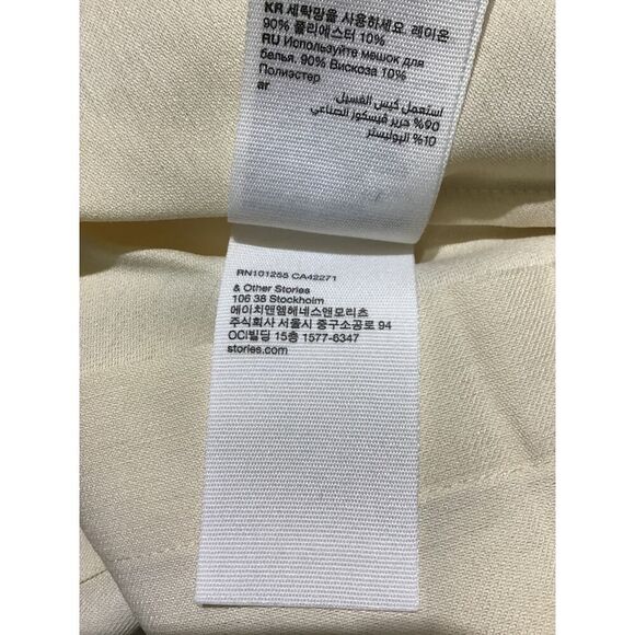 Stockholm Atelier Cream Knee-Length Dress MED - Picture 11 of 11